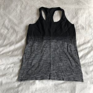 Lululemon black and grey ombré tank